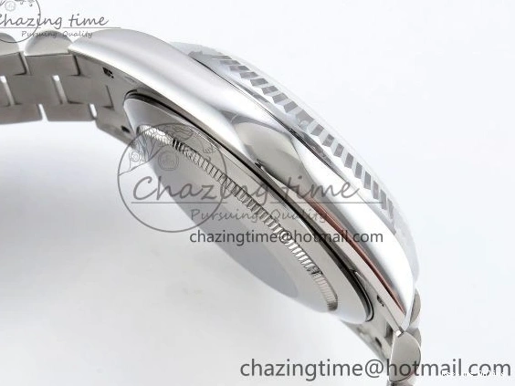 0213 Classic DayDate 40 SS JDF 904L Steel Black Roman Dial on President Bracelet VR3255 V3 (Gain Weight) 1434